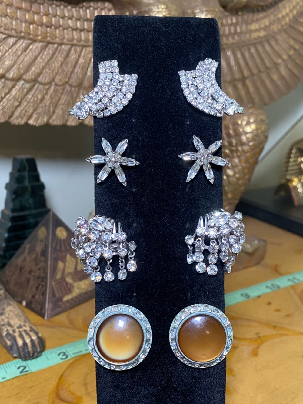Vintage clip on Earrings